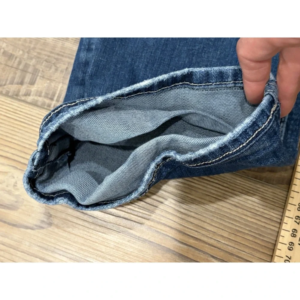 Silver Y2K Jeans Women's 33W Else Slim Bootcut Mid Rise Medium Wash Flap Pocket